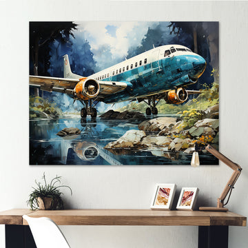 Wilderness Aircraft S Last Checks - Plane Canvas Wall Art
